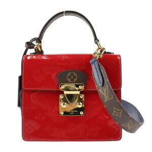 LOUIS VUITTON Spring Street handbag Vernis Epi leather Monogram canvas shoulder